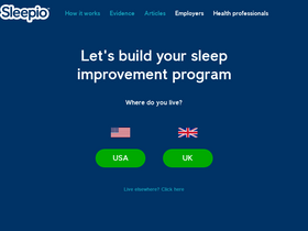 'sleepio.com' screenshot