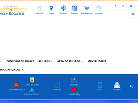 'amorc.org.br' screenshot