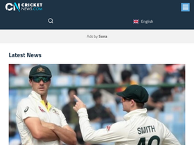 'cricketnews.com' screenshot