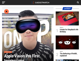 'gadgetmatch.com' screenshot