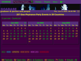 'goabase.net' screenshot