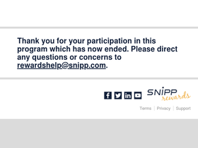 'snipprewards.com' screenshot