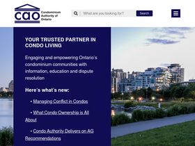 'condoauthorityontario.ca' screenshot