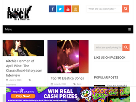 'classicrockhistory.com' screenshot