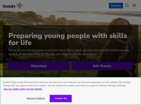 'scouts.org.uk' screenshot