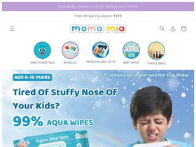 momamia.co.in homepage screenshot
