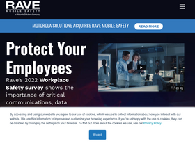 'ravemobilesafety.com' screenshot
