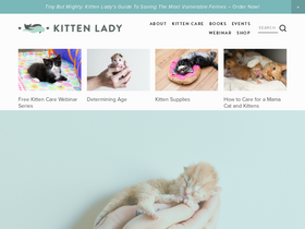 'kittenlady.org' screenshot