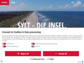 'sylt.de' screenshot