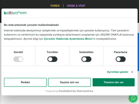'albyatirim.com.tr' screenshot