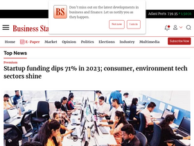 'business-standard.com' screenshot