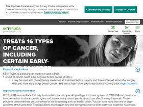 'keytruda.com' screenshot