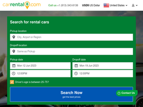 'carrental8.com' screenshot