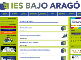 'iesbajoaragon.com' screenshot