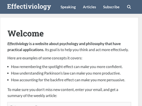 'effectiviology.com' screenshot