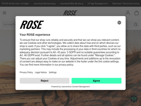 'rosebikes.ch' screenshot