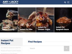 'pressurecookrecipes.com' screenshot