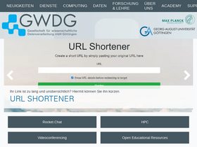 'gwdg.de' screenshot