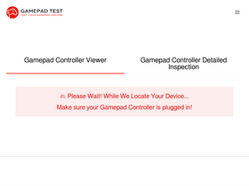 'gamepadtest.com' screenshot
