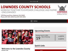 'lowndes.k12.ga.us' screenshot
