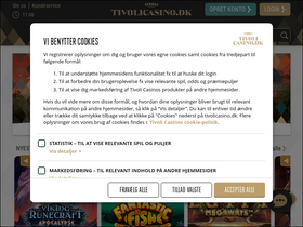 'tivolicasino.dk' screenshot
