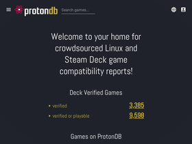 'protondb.com' screenshot