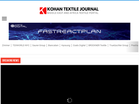 'kohantextilejournal.com' screenshot