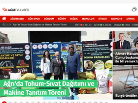 'agridahaber.com' screenshot