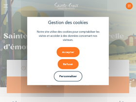 'parcsaintecroix.com' screenshot