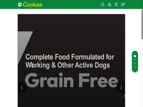 cookespetsupplies.co.uk homepage screenshot