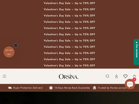 Orsina homepage screenshot