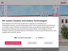 'herpa.de' screenshot