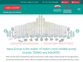 'aquagroup.in' screenshot
