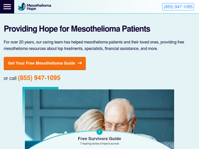 'mesotheliomahope.com' screenshot