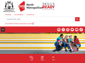 'northmetrotafe.wa.edu.au' screenshot