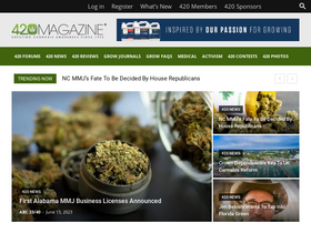 '420magazine.com' screenshot