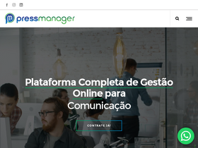 'pressmanager.com.br' screenshot