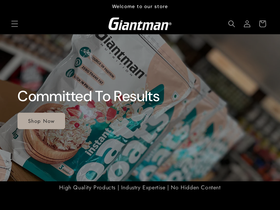giantmannutrition.com homepage screenshot