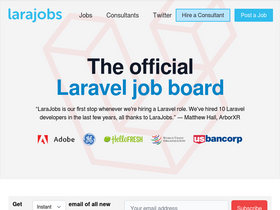 'larajobs.com' screenshot