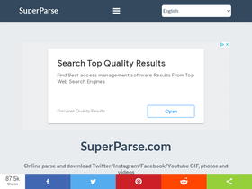 'superparse.com' screenshot