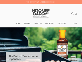 hoosierdaddybbq.com homepage screenshot
