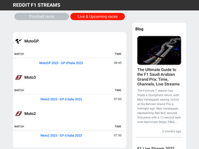 'f1streams.app' screenshot