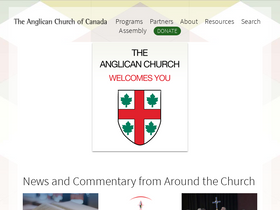 'anglican.ca' screenshot