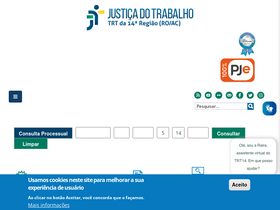 'certidao.trt14.jus.br' screenshot