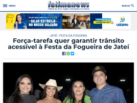 'fatimanews.com.br' screenshot