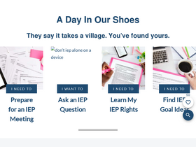 'adayinourshoes.com' screenshot