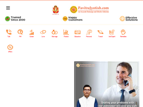 'pavitrajyotish.com' screenshot