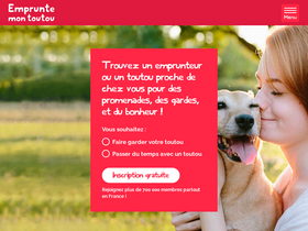 'empruntemontoutou.com' screenshot