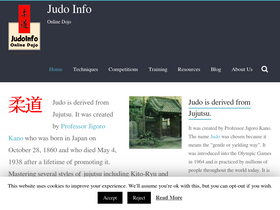 'judoinfo.com' screenshot