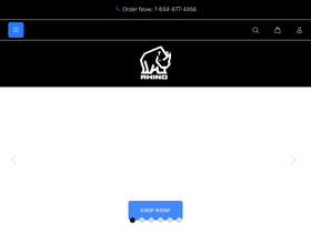 Rhino Rugby homepage screenshot